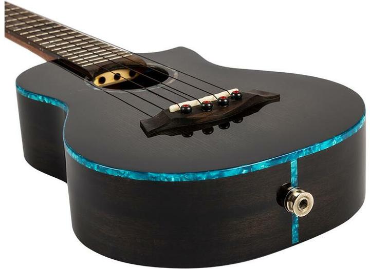 Image du produit Flight Royal Series Nighthawk Concert Black Stain Electric-akoestische concert ukele met gigbag (De concert)