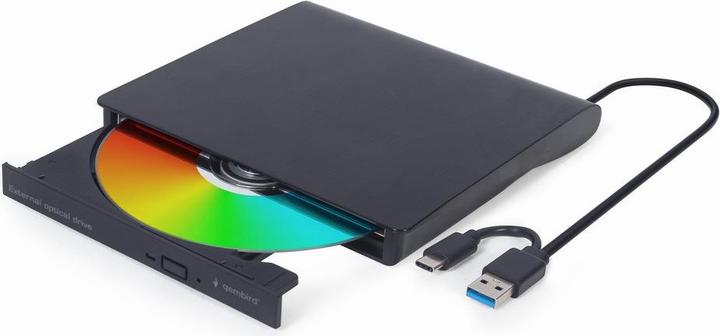 Gembird DVD-USB-031 Externes USB-DVD-Laufwerk schwarz (DVD Brenner)