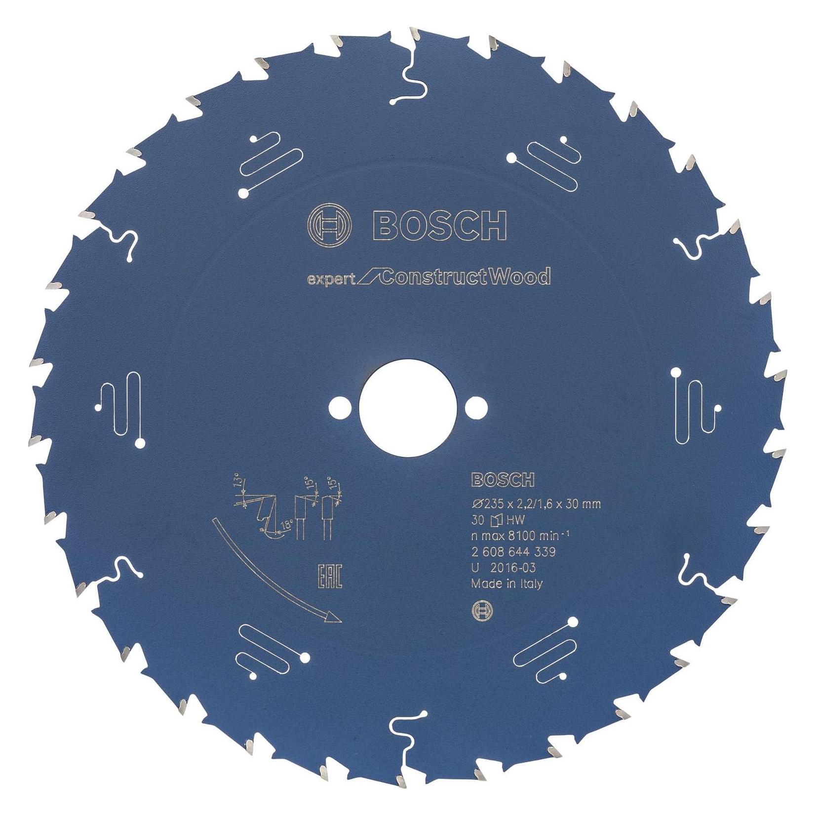 Bosch Professional Zubehör, Zaagbladen, Cirkelzaagblad Ex Cw H 235x30-.