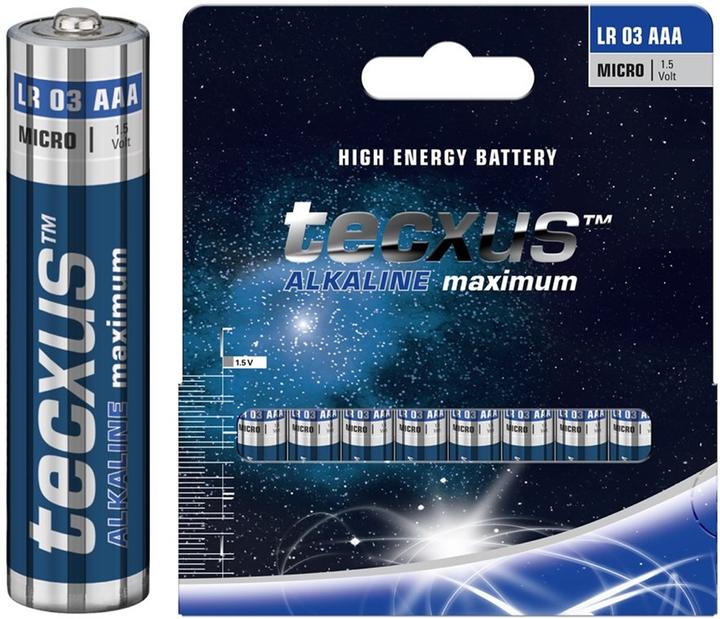 Image du produit Tecxus Alkaline Maximum - Pile 10 x AAA (10 pcs, AAA, 1200 mAh)