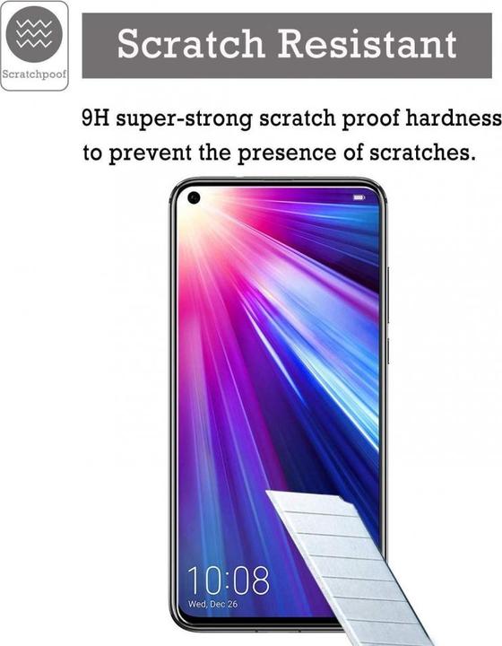 Immagine prodotto Screenguard Huawei Nova 5T Pellicola protettiva in vetro Custodia Design amichevole (1 pz., Huawei Nova 5T)
