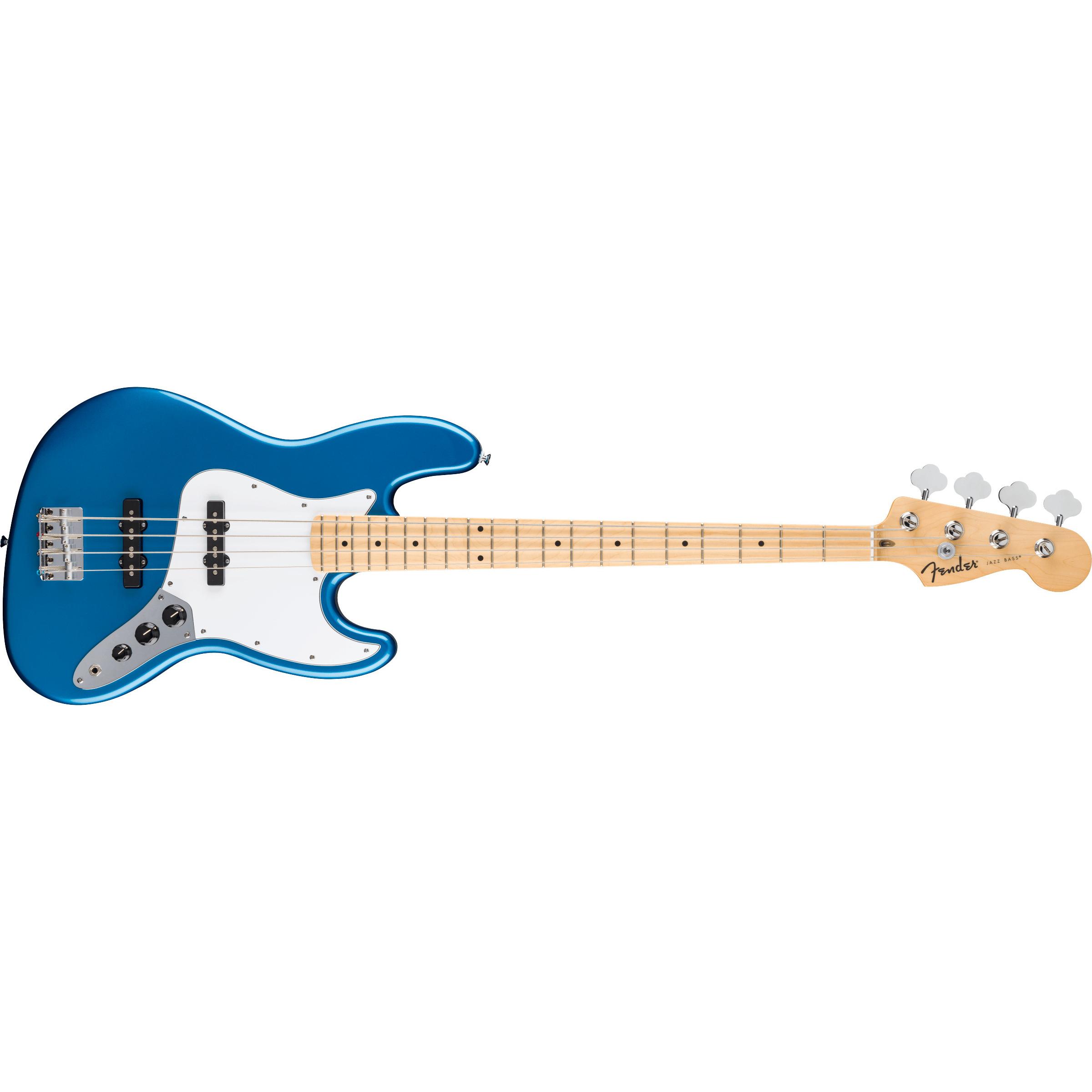 Fender Standard Jazz Bass Electric Bass, Aqua Marine Metallic (Chitarra elettrica), Chitarra, Blu