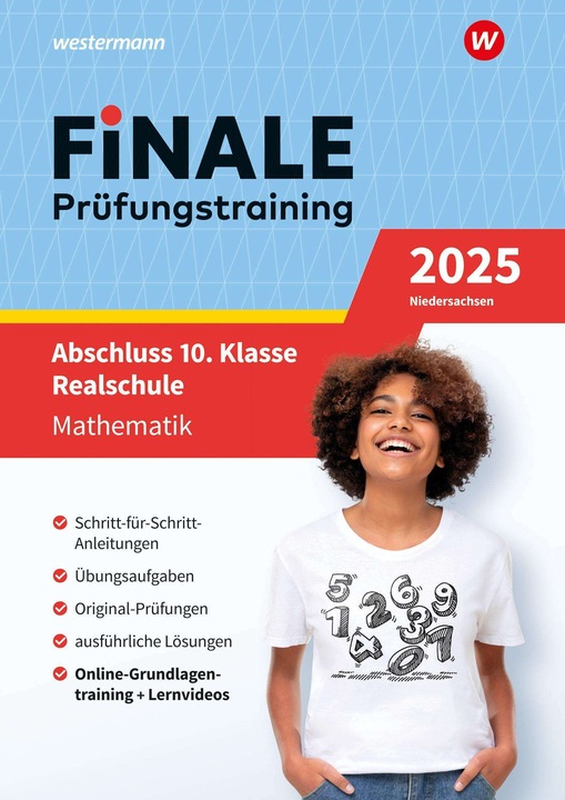 Produktbild FiNALE Prüfungstraining Abschluss 10. Klasse Realschule Niedersachsen. Mathematik 2025 (Deutsch, Bernd Liebau, Peter Welzel, Ursula Schmidt, Martina Lenze, Bernhard Humpert, 2024)