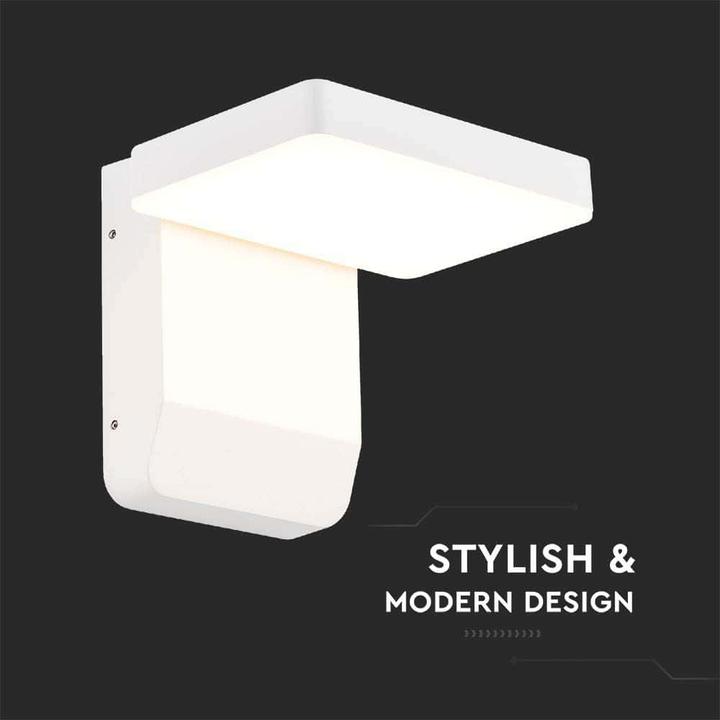 Produktbild V-TAC VT11020150W 20W LED Wandleuchte Weisser Körper Quadratisch 4000K IP65 (2580 lm, IP65)