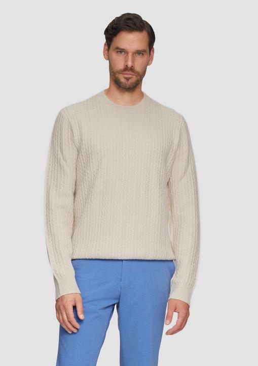 Image du produit S.Oliver Strickpullover Strickpullover aus Wollmix mit Zopfmuster (XL)