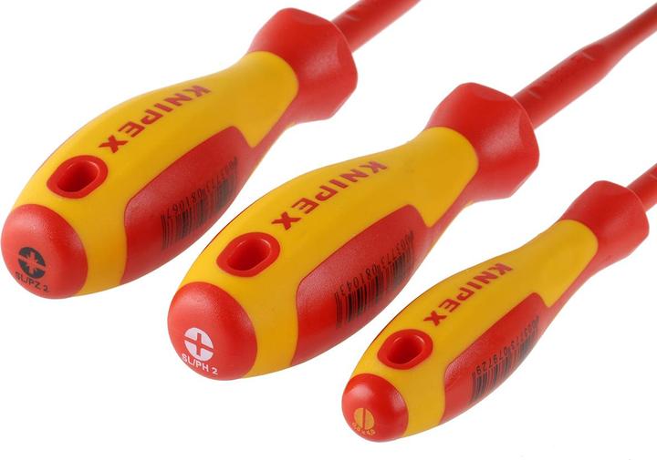 Produktbild Knipex VDE Schraubendreher-Paket (Phillipps-Kreuzschlitz (PH), Pozidriv-Kreuzschlitz (PZ), Schlitzschrauben)