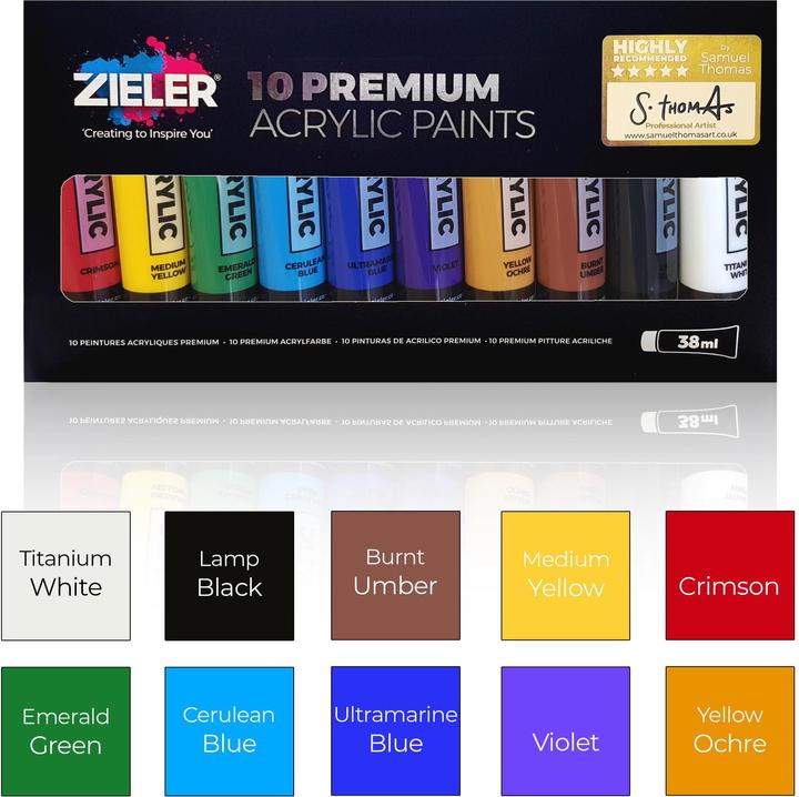 Actual product image Zieler Artist Acrylic Starter Set (609299307) (38 ml)