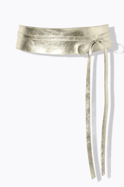 Actual product image Ulla Popken Bindegürtel, Metallic-Optik (One size)