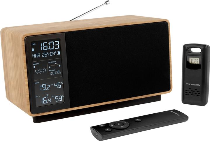 Actual product image Thomson Speaker + Weather Station WS202 (FM, Bluetooth)