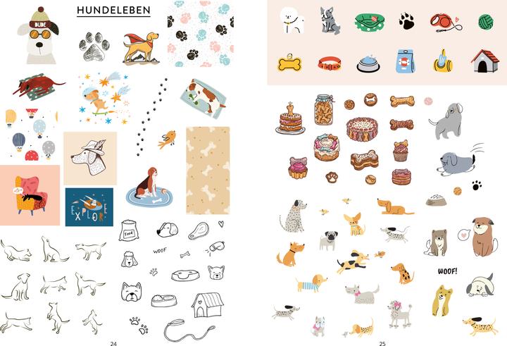 Actual product image Bullet Journal Sticker Book - Dog Happiness