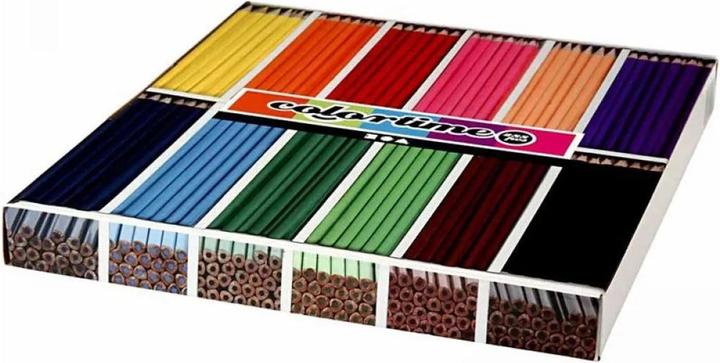 Actual product image Creativ Company Driehoekige Kleurpotloden - Basiskleuren, 288st. (288 x)