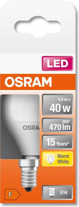 Produktbild Osram Led Star Classic P (E14, 40 W, 470 lm, 1 x, F)