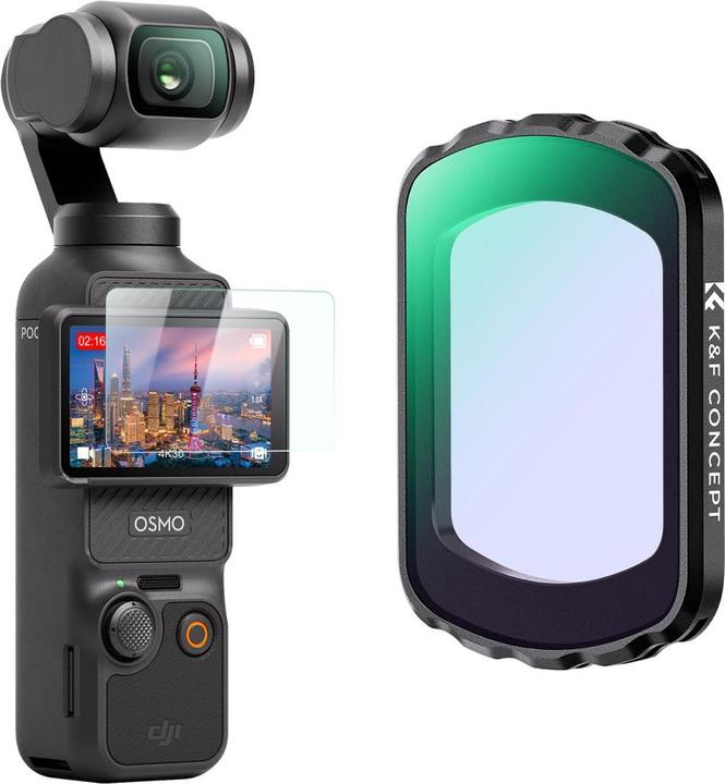 K&F Concept Anti Light Pollution Filter,HD, Anti-Reflection Green Coating, Waterproof and Scratch Resistant on o (Osmo Pocket 3)