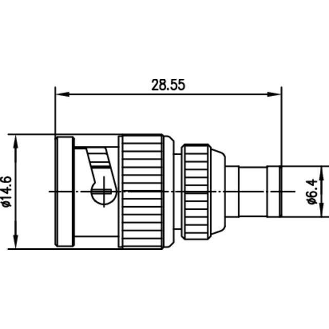 Thumbnail - Telegärtner Koax-Adapter BNC-Stecker (Antennenkabel), Antennenkabel