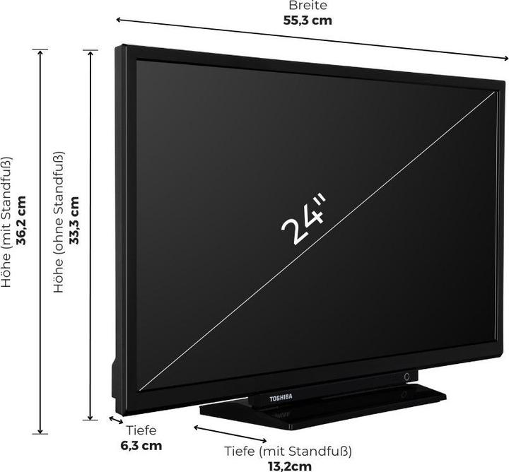Actual product image Toshiba 24WV3E63DA (24", HD)