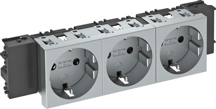 Actual product image OBO Bettermann Socket outlet 0 degrees, 3-fold STD-D0C AL3