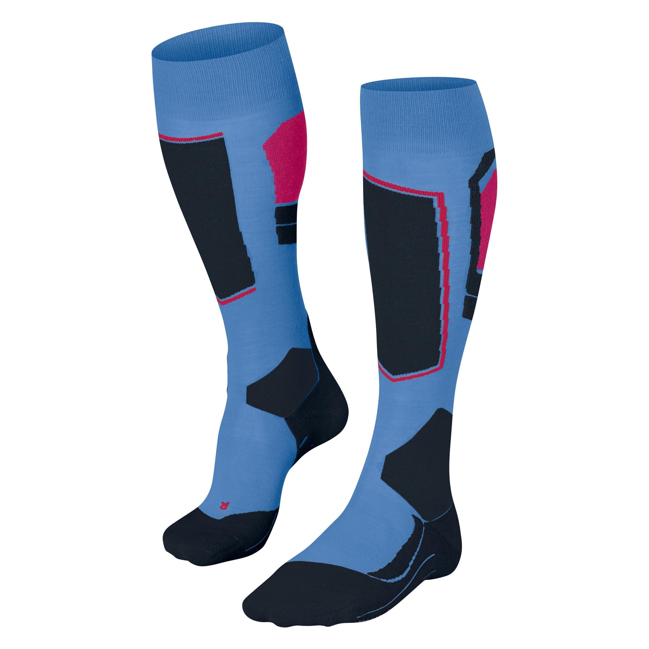 Falke, Damen, Sportsocken, SK4 Advanced Damen Skiing Kniestrümpfe (41 - 42), Grau
