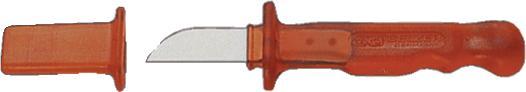 Produktbild Bahco Isoliertes Kabelmesser mit Schutzkappe aus Kunststoff, 55,5 mm (5.55 cm)