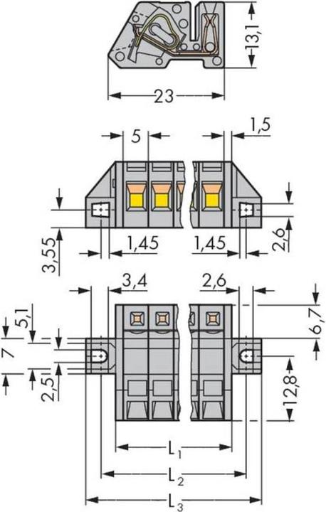 Actual product image Wago Female connector
