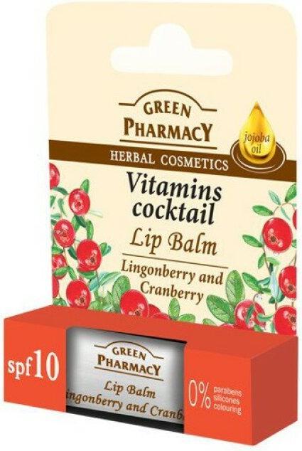 Produktbild Schubiger Elfa Pharm Green Pharmacy Cranberry Lippenbalsam Intensiv Pflegend SPF 10 5ml (Lippenbalsam, 5 ml)