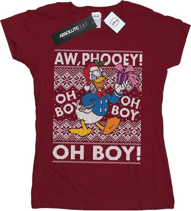 Image du produit Disney - T-shirt DONALD DUCK CHRISTMAS FAIR ISLE - Femme (M)