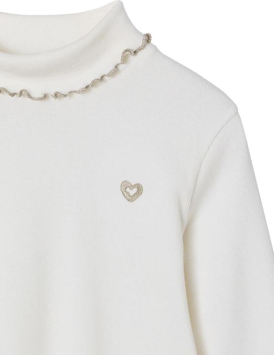 Produktbild Vertbaudet 2er-Pack gerippte Mädchen Langarmshirts mit Stehkragen BASIC (146, 152)