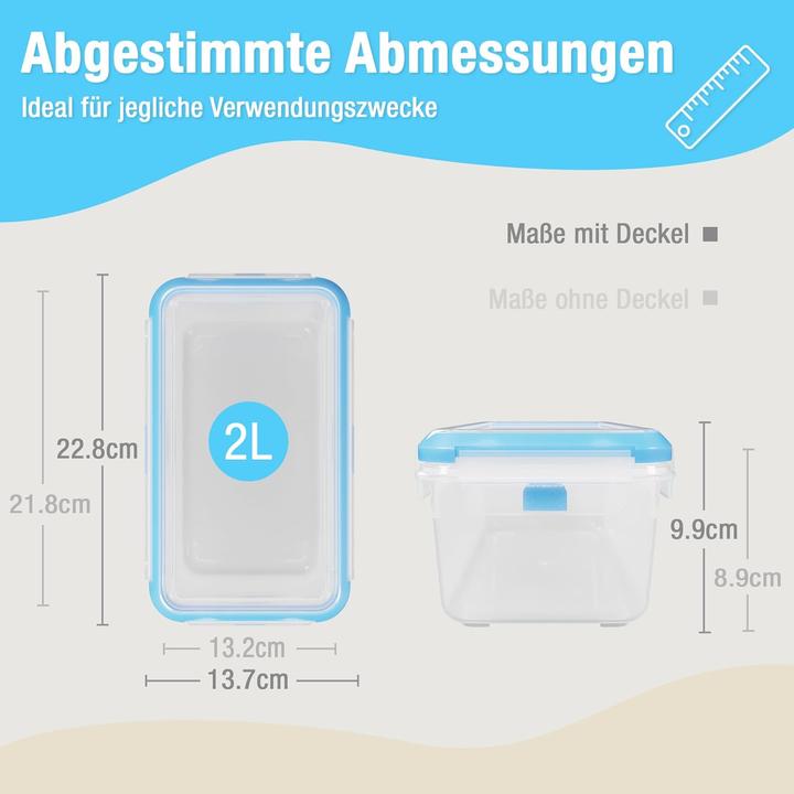 Immagine prodotto Athlon Tools 4-teiliges Frischhaltedosen-Set (2 l)