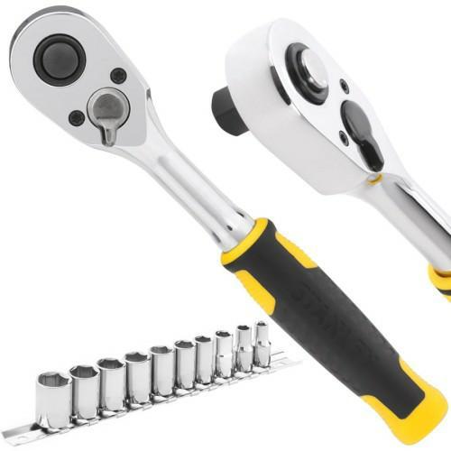 Stanley, Ratsche, ST.ZESTAW GRZECHOTKA 1/4" I AKCESORIA 11SZT. 72T (1/4")