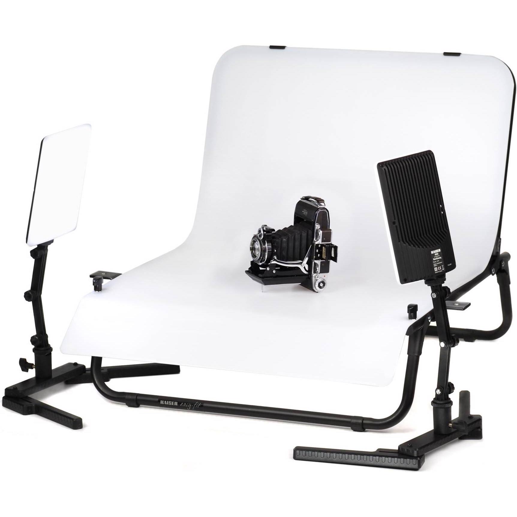 Kaiser Fototechnik Kaiser Aufnahmetisch-Set easy-fit LED (70 cm, 54 cm), Hintergrundsystem