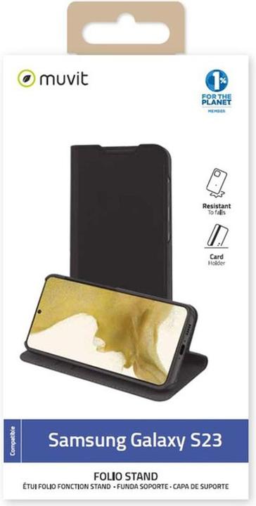 Produktbild Muvit Folio Stand Designed For Samsung Galaxy S23 (Samsung Galaxy S23)