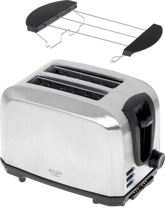 Produktbild Adler AD 3222 Toaster 2 Scheibe(n)