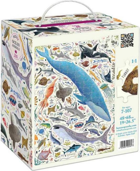 Actual product image Banana Panda – Puzzlove Meerestiere – 200 Teile. (200 pieces)