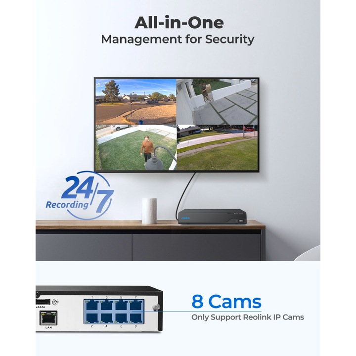 Image du produit Reolink NVS8 (Enregistreur vidéo en réseau (NVR))