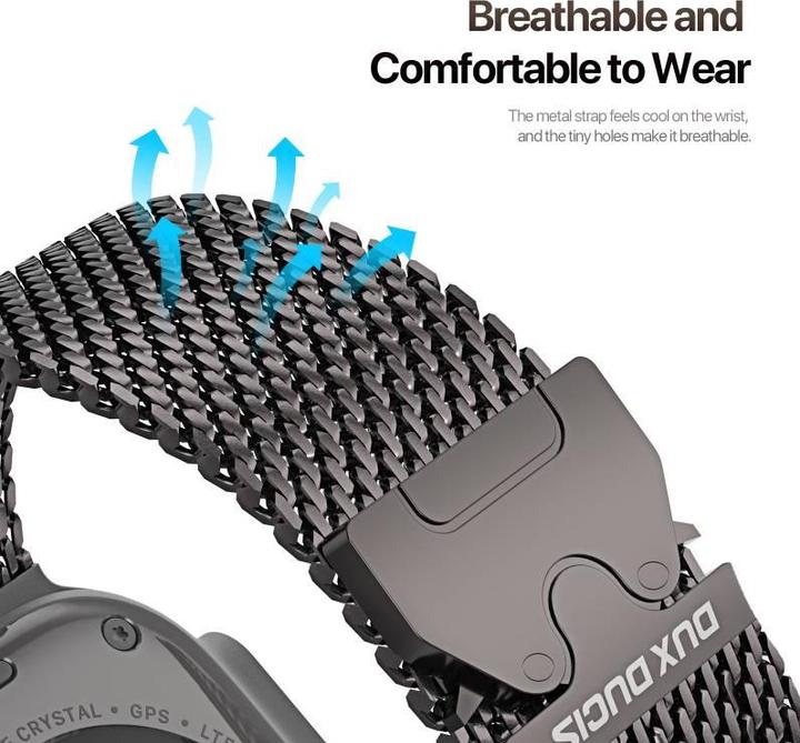 Image du produit Dux Ducis Milanese Air Series Edelstahl Armband (38 mm, 40 mm, 41 mm, 42 mm, Acier inoxydable)