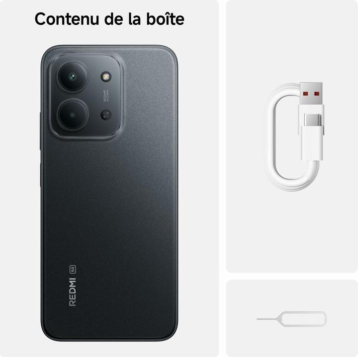 Actual product image Xiaomi Redmi 15C 5G (256 GB, Midnight Black, 6.90", Dual SIM, 5G)