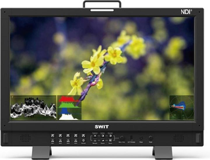 Swit BM-245-NDI | 23.8" 4K-NDI QLED HDR 100%DCI-P3 Zero-Delay professional FHD Monitor with Auto-Cal (23.80", 4K)
