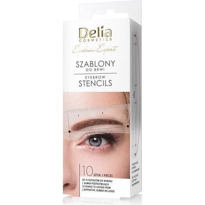 Thumbnail - Delia Cosmetics, Augenbrauenstift, Delia Augenbrauenschablonen 10 Stück