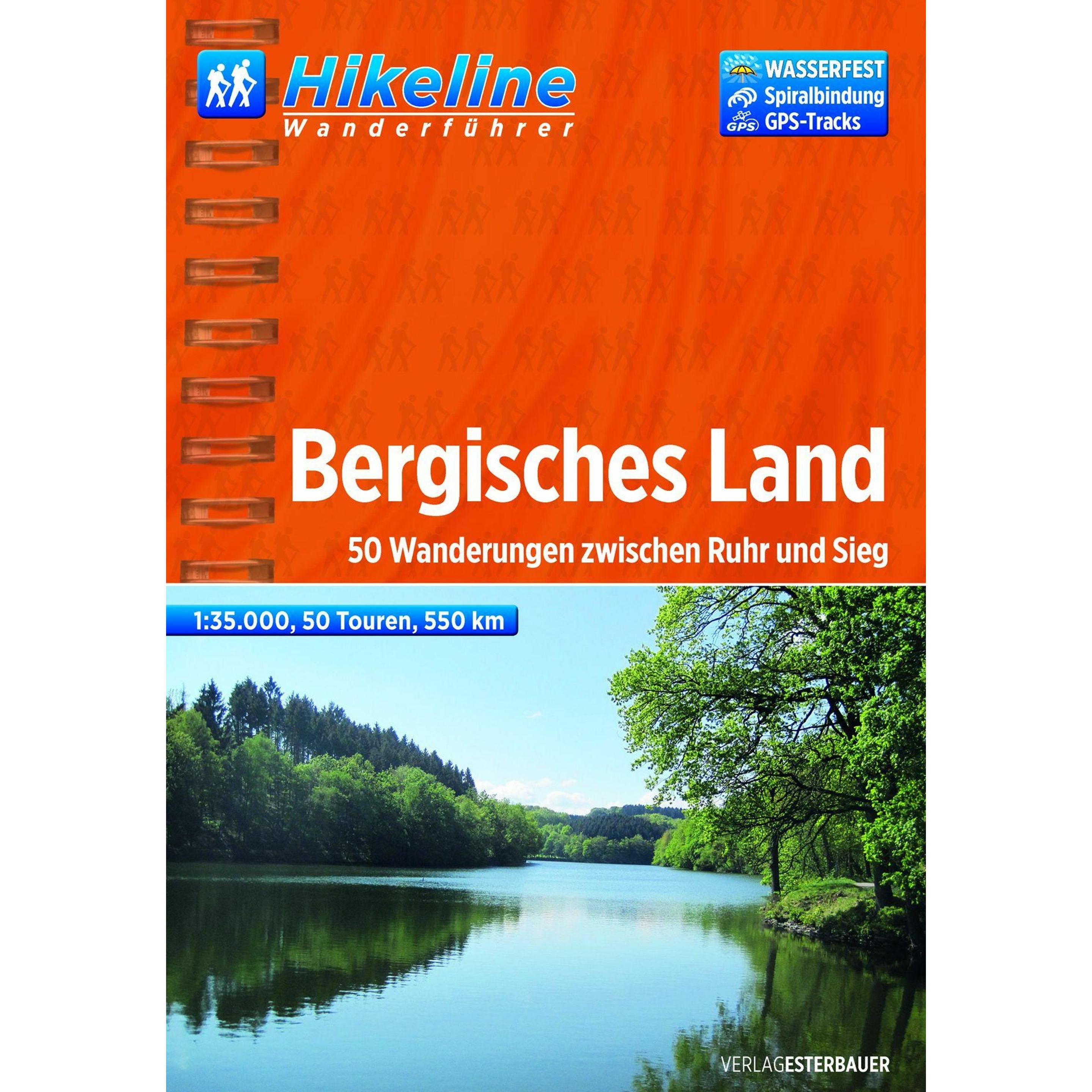 Wanderführer Bergisches Land, Landkarte