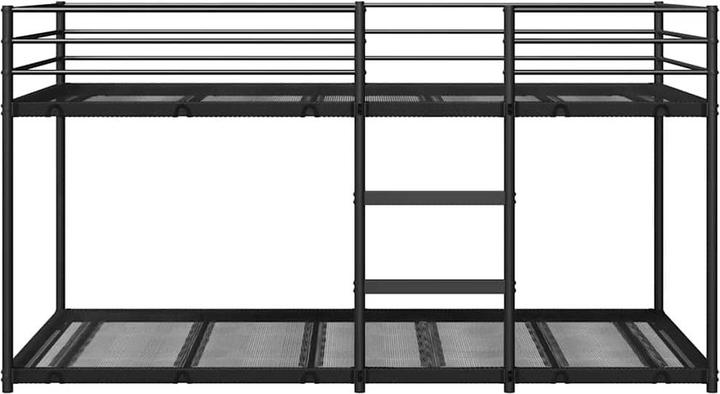Produktbild vidaXL Etagenbett ohne Matratze Schwarz 80x200 cm Stahl (80 x 200 cm)