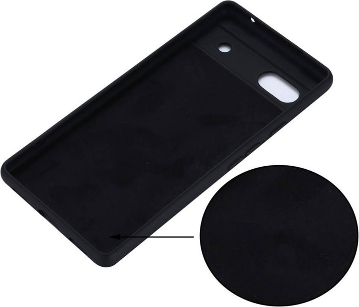 Immagine prodotto Cover-Discount Google Pixel 7a - Custodia in gomma siliconica nera (Google Pixel 7a)