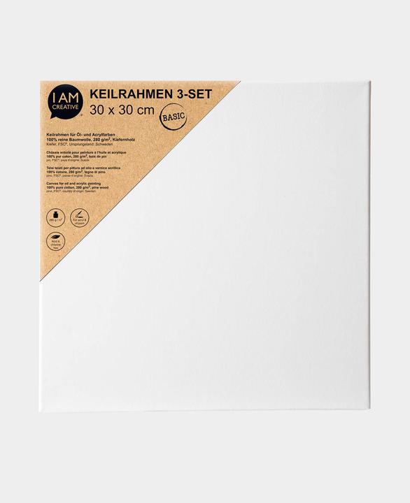 Image du produit I Am Creative Cadre à clavettes 3-Set BASIC (30 x 30 cm)