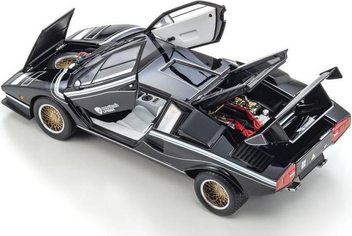 Produktbild Kyosho Lamborghini Countach LP500R Schwarz / Weiss, 1:18