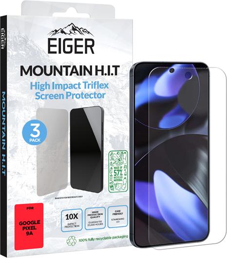 Image du produit Eiger Display-Folie (3er-Pack) Mountain H.I.T Clear (3 pièce(s), Google Pixel 9a)