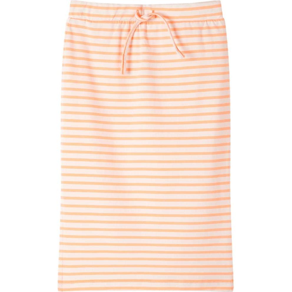 VidaXL, Mädchen, Röcke, Kinderrock mit Streifen Gerade Neonorange 116,Material: 95, Orange, (116)