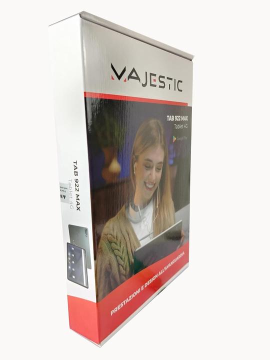 Actual product image Majestic Octa-Core Tablet with 4G, Wi-Fi, 128GB Storage, 8GB RAM, Android 14, Dual Camera, GPS (4G, 12", 128 GB, Grey)