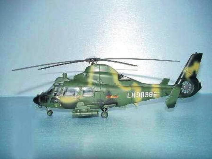 Actual product image Trumpeter Z-9 G Armed Helicopter