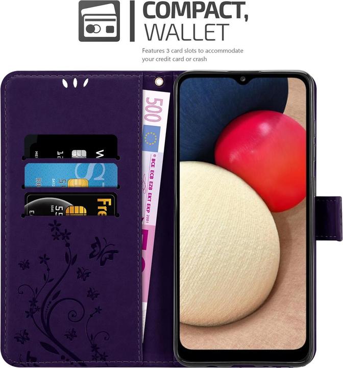 Image du produit Cadorabo Couverture du livre de fleurs (Samsung Galaxy A02s)