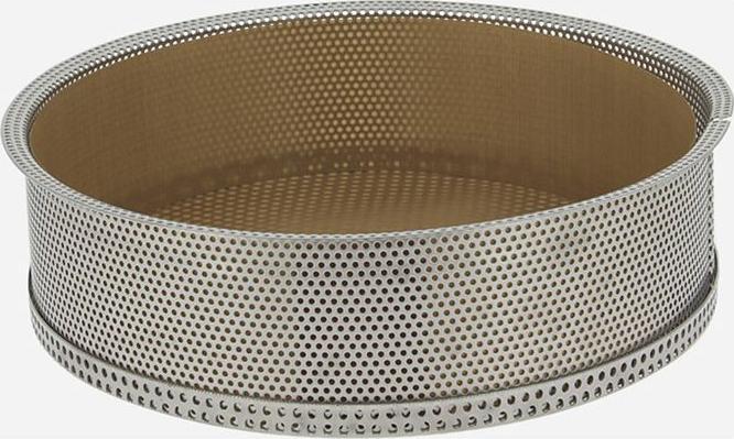 de Buyer Kuchenform Edelstahl Perforiert Abn.Boden 20x6.5cm (20 cm)