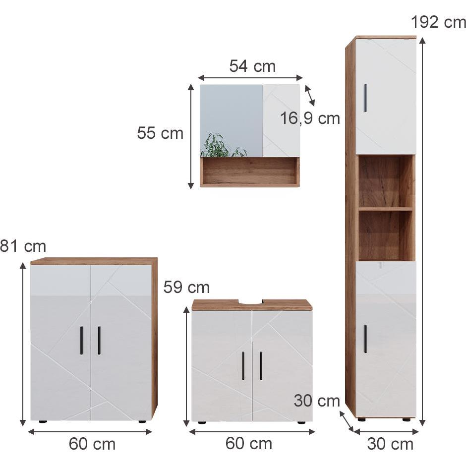 Thumbnail - Vicco, Badmöbelset, Irma