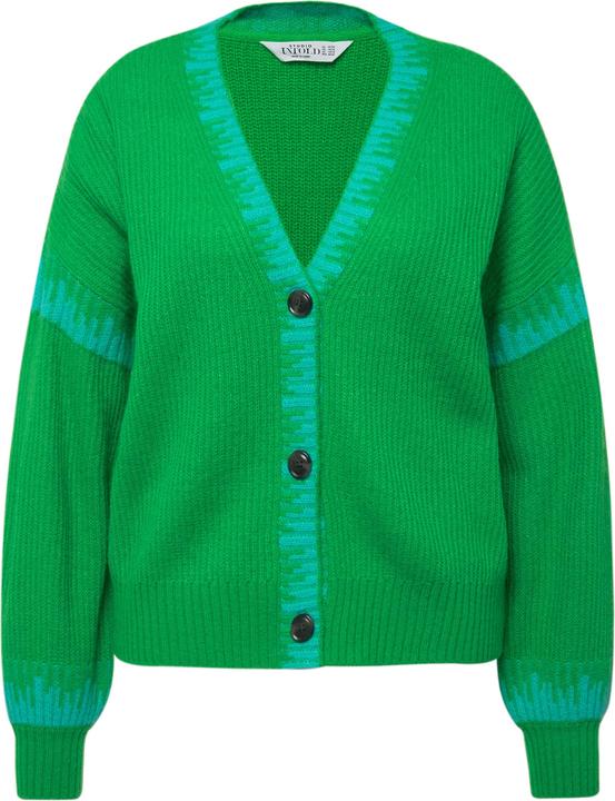 Produktbild Studio Untold Strickjacke, oversized, Color-Akzente, V-Ausschnitt, Ballon-Langarm (58)